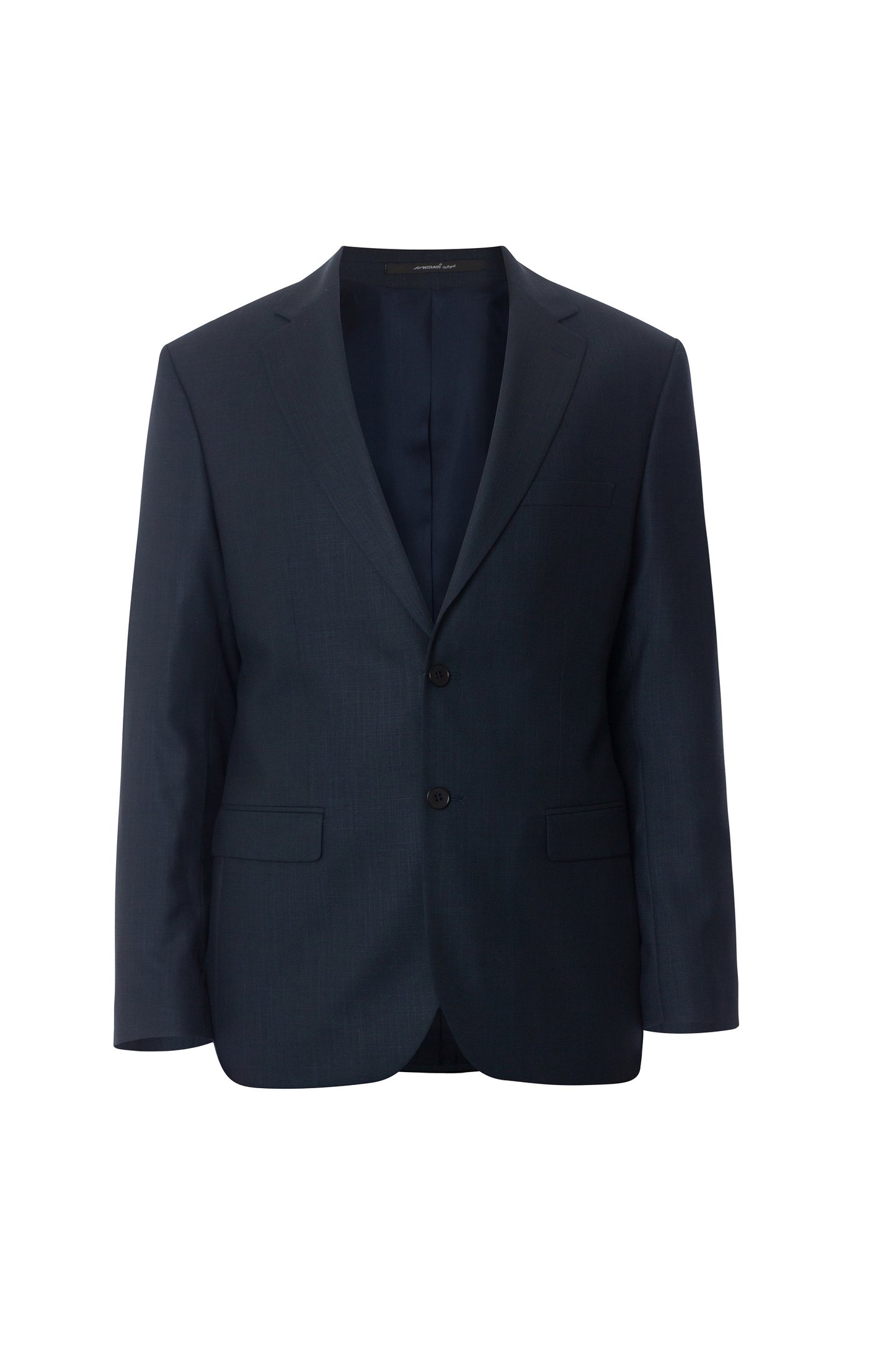 Mens Patterned Dark Navy Suit