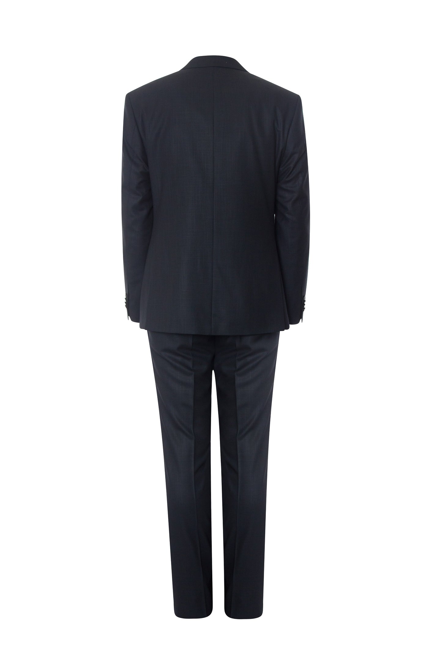 Mens Patterned Dark Navy Suit