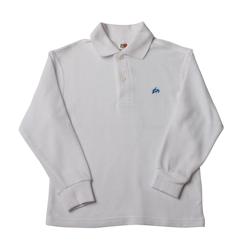 Long Sleeve White Polo Tachkemoni - Bernardi Club