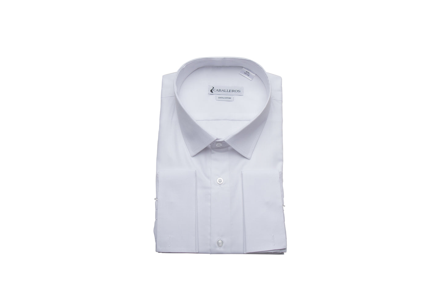 Mens Classic White Shirt with Cufflinks Non-Iron