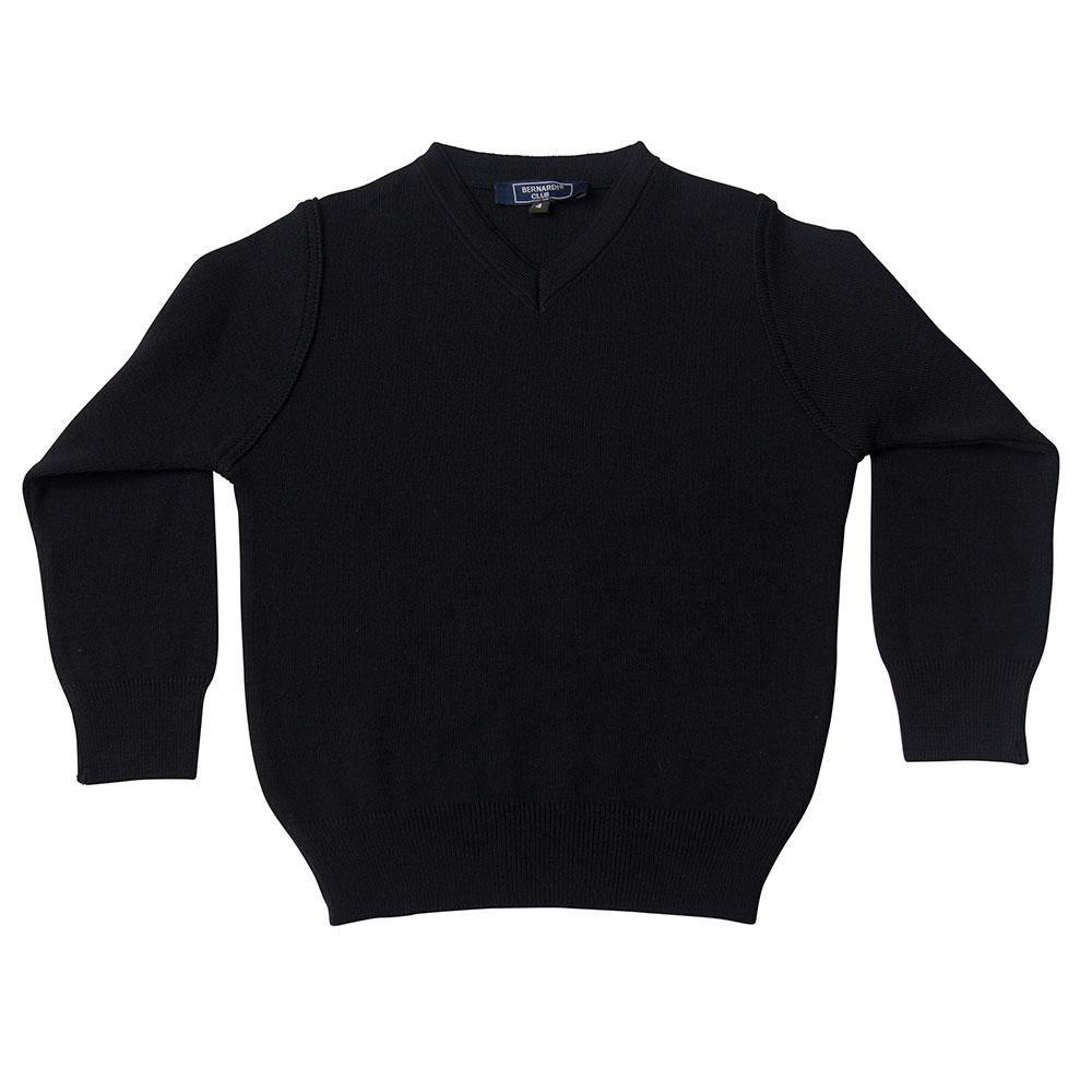 Navy V-Neck Sweater - Bernardi Club