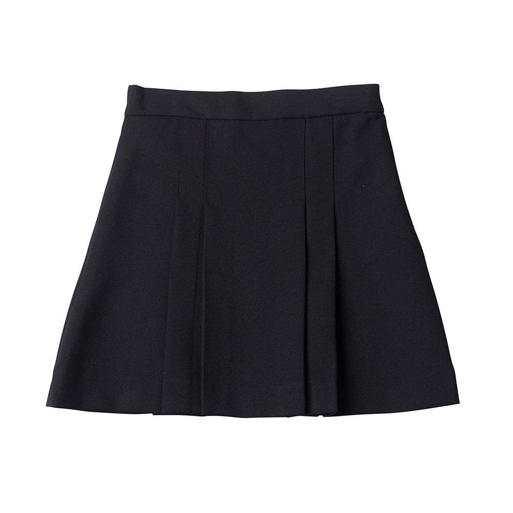 Short navy shop pleated skirt